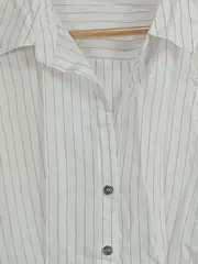 Vorschaubild 4 von Damen Bluse 36;S Weiß Gestreift Business Modern Langarm