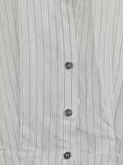 Vorschaubild 2 von Damen Bluse 36;S Weiß Gestreift Business Modern Langarm