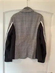 Vorschaubild 3 von Blazer Damen Kariert Grau Business Jacke Gr. 40 L