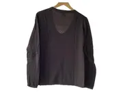 Vorschaubild 6 von Damen Pullover V-Ausschnitt Braun Gr. M Cotton Cashmere