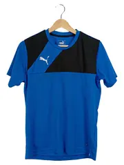 Vorschaubild 1 von Sport Shirt Herren Gr. S Blau Schwarz Trainingsshirt Funktionsshirt