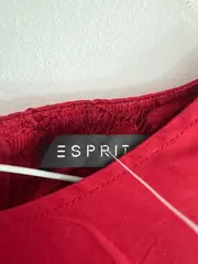 Vorschaubild 4 von Damen Businesskleid Gr. 40 Rot Elegant Ärmellos Baumwolle