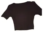 Vorschaubild 5 von Damen T-Shirt Gr. L Blau Basic Rundhals Baumwolle