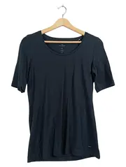 Vorschaubild 1 von Damen T-Shirt Gr. L Blau Basic Rundhals Baumwolle