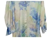 Vorschaubild 2 von Damen Hemdbluse Langarm XS/34 Aquarell Pastell Mehrfarbig