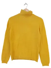 Vorschaubild 1 von Rollkragenpullover Damen Gelb Wolle Gr. M