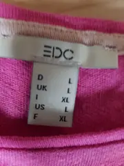 Vorschaubild 4 von Damen T-Shirt Gr. L Pink Baumwolle Stickerei Casual