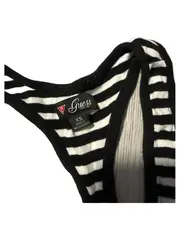 Vorschaubild 2 von Damen Top Tanktop Ringerrücken gestreift blau weiß Gr. XS