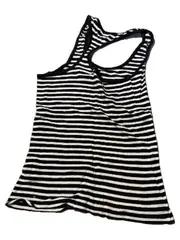 Vorschaubild 3 von Damen Top Tanktop Ringerrücken gestreift blau weiß Gr. XS