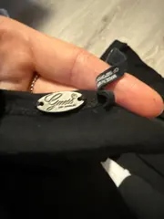 Vorschaubild 5 von Damen Trägerkleid Schwarz Gr. XS Schriftzug Print Racerback