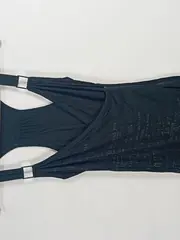 Vorschaubild 4 von Damen Trägerkleid Schwarz Gr. XS Schriftzug Print Racerback