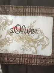 Vorschaubild 5 von Damen Blazer Gr. 42 Braun Kariert Baumwolle Business