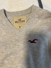 Vorschaubild 3 von Pullover Herren Gr. 48/M Grau Casual Baumwolle V-Ausschnitt