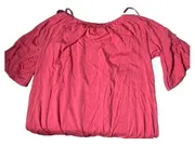 Vorschaubild 3 von Damen Top Off-Shoulder Glockenärmel Rosa Gr. 42/XL
