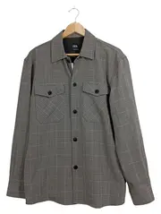 Vorschaubild 1 von Herren Freizeithemd Kariert Braun Gr. M Langarm Casual Polyester