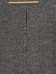 Vorschaubild 3 von Strickjacke Damen Gr. 34/XS Grau Meliert Langarm Cardigan Glitzer