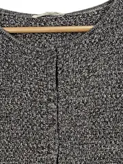 Vorschaubild 4 von Strickjacke Damen Gr. 34/XS Grau Meliert Langarm Cardigan Glitzer