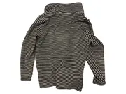 Vorschaubild 4 von CANDA Damen Fleecejacke Gr. M grau schwarz gestreift Reißverschluss