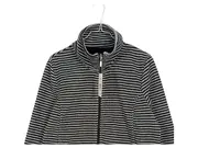 Vorschaubild 6 von CANDA Damen Fleecejacke Gr. M grau schwarz gestreift Reißverschluss