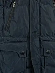 Vorschaubild 3 von Steppjacke Herren Gr. 48/M Petrol Winterjacke Outdoor Kapuze Parka