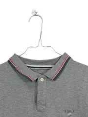 Vorschaubild 4 von Herren Poloshirt Gr. M Grau Meliert Slim Fit Kurzarm