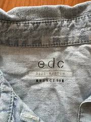 Vorschaubild 5 von Hemdbluse Damen Gr. L Blau Schmetterling Biene Stickerei