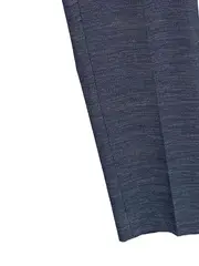 Vorschaubild 2 von Damen Stoffhose Blau Meliert Business Gr. 42 L30 Polyester Viskose Leinen