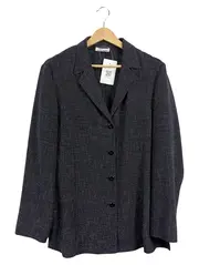 Vorschaubild 1 von Damen Blazer Gr. 40 Grau Meliert Business Jacke Polyester