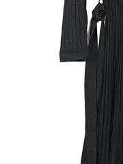 Vorschaubild 4 von Black Label Damen Strickkleid Wickelkleid Gr. M/38 Schwarz Glitzer