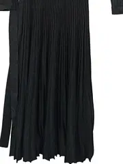 Vorschaubild 2 von Black Label Damen Strickkleid Wickelkleid Gr. M/38 Schwarz Glitzer