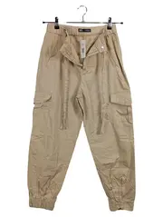 Vorschaubild 1 von Cargohose Damen M Beige Jogger Cargo Pants Baumwolle 38