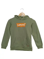 Vorschaubild 1 von Kinder Kapuzenpullover Hoodie Gr. 128 Oliv Streetwear Logo Herbst