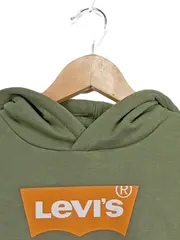 Vorschaubild 2 von Kinder Kapuzenpullover Hoodie Gr. 128 Oliv Streetwear Logo Herbst