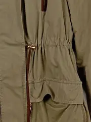 Vorschaubild 6 von Damen Parka Jacke mit Kapuze Gr. 34 Oliv Casual Freizeitjacke