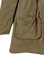 Vorschaubild 9 von Damen Parka Jacke mit Kapuze Gr. 34 Oliv Casual Freizeitjacke