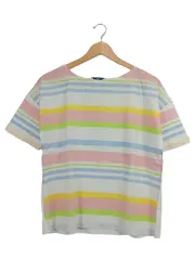 Vorschaubild 1 von EDC Damen T-Shirt gestreift Gr. 36/S Mehrfarbig Casual Kurzarm