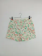 Vorschaubild 2 von EDC Damen Shorts Blumenmuster Baumwolle Casual Freizeit Beige Gr. XS