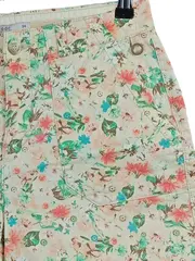 Vorschaubild 3 von EDC Damen Shorts Blumenmuster Baumwolle Casual Freizeit Beige Gr. XS
