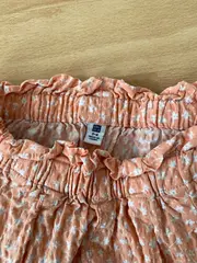 Vorschaubild 2 von Kinder Shorts Blumenmuster Orange Gr. 104 Mädchen Sommer