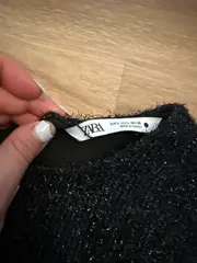 Vorschaubild 3 von Damen Cocktailkleid Glitzer Schwarz Ärmellos Gr. 40/L Party