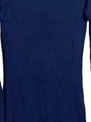 Vorschaubild 2 von Benetton Strickkleid Damen Kleid Langarm Wolle Gr. 38 Blau Basic Winter