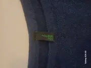 Vorschaubild 3 von Benetton Strickkleid Damen Kleid Langarm Wolle Gr. 38 Blau Basic Winter