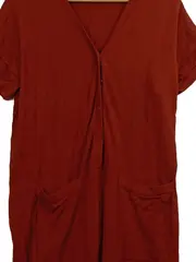 Vorschaubild 2 von Damen Jumpsuit Overall Kurzarm Gr. 38 M Rostrot Casual