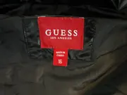 Vorschaubild 5 von Steppweste Weste Kinder Mädchen Gr. 158 (16) Schwarz Glänzend Kapuze Logo