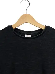 Vorschaubild 2 von Herren Pullover Gr. 50;L Schwarz Baumwolle Langarm Casual Basic