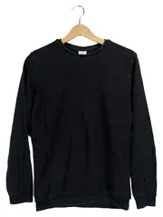 Vorschaubild 1 von Herren Pullover Gr. 50;L Schwarz Baumwolle Langarm Casual Basic