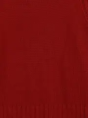 Vorschaubild 4 von Damen Rollkragenpullover Rot Gr. 36/S Strickpullover Baumwolle