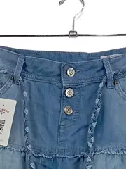 Vorschaubild 3 von Jeansrock Damen Gr. 40 Blau Minirock Rüschen Casual