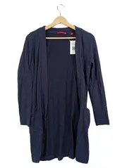 Vorschaubild 1 von Damen Strickjacke Cardigan Gr. 36/S Blau Baumwolle Langarm