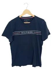 Vorschaubild 1 von Herren T-Shirt Gr. M Blau Logo Print Baumwolle